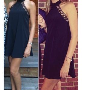 black cocktail dress